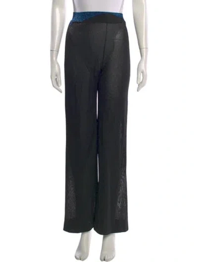 Pre-owned Missoni Straight Leg Pants In Black