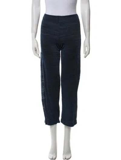 Pre-owned Missoni Straight Leg Pants In Blue