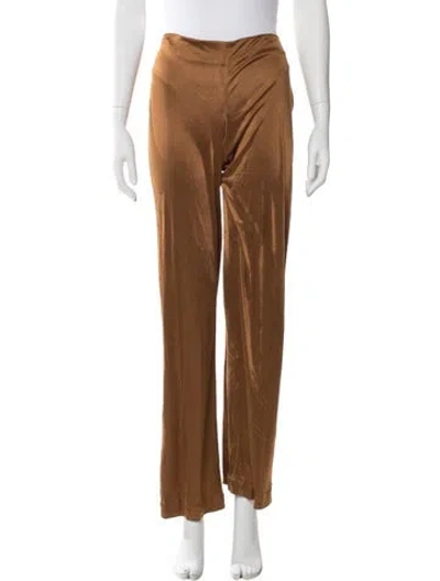 Pre-owned Missoni Straight Leg Pants In Brown