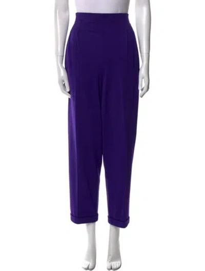 Pre-owned Missoni Straight Leg Pants In Purple