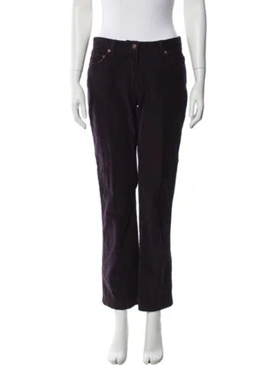 Pre-owned Missoni Straight Leg Pants In Purple
