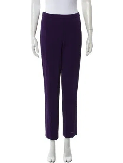 Pre-owned Missoni Straight Leg Pants In Purple