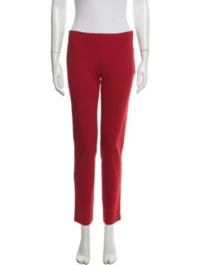 Pre-owned Missoni Straight Leg Pants In Red