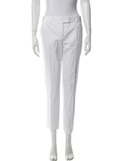 Pre-owned Missoni Straight Leg Pants In White
