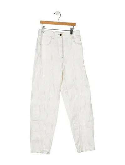Pre-owned Missoni Straight Leg Pants In White