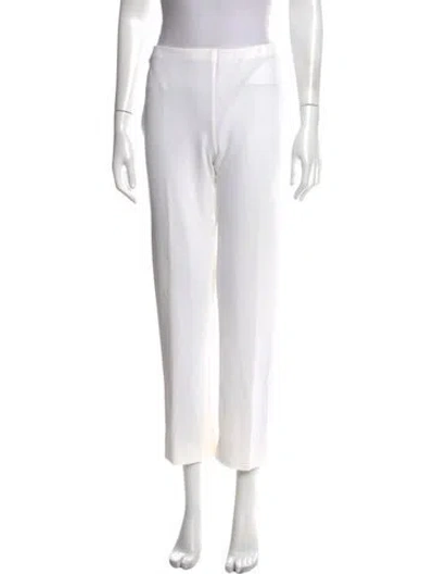 Pre-owned Missoni Straight Leg Pants In White