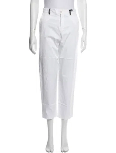 Pre-owned Missoni Straight Leg Pants In White