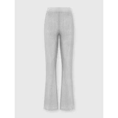 Missoni Straight-leg Viscose Lamé Trousers In Gray