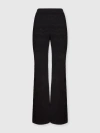 Missoni Straight Long Pants In Chevron Pattern In Black
