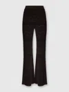 Missoni Chevron Pattern Flared Trousers With Elastic Waistband In Black