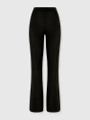 Missoni Straight Long Pants In Chevron Pattern In Black