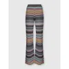 Missoni Light Yellow Viscose Polyamide Elastan Pants In Multi