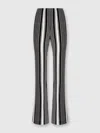 Shop Missoni Gerade Gestreifte Hose Aus Baumwolle Und Viskose In Black,white