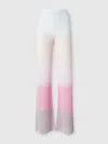 Missoni Straight Trousers In Gradient Chevron Viscose In Multicoloured