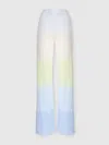 Missoni Straight Trousers In Gradient Chevron Viscose In Multicoloured