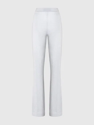 Missoni Gerade Hose Aus Lamé-viskose In Silver