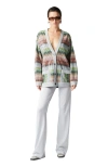 Missoni Straight Trousers In Lamé Viscose In Silver