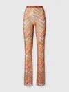 Missoni Gerade Hose Aus Bedrucktem Tüll In Multicoloured