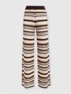 Missoni Crochet-knit Cotton-blend Wide-leg Pants In Multicoloured