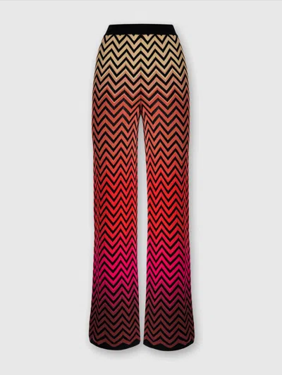 MISSONI GERADE HOSE MIT DÉGRADÉ-CHEVRON-MOTIV