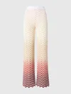 Missoni Wide-leg Trousers With Chevron Ombre Design In Multicoloured