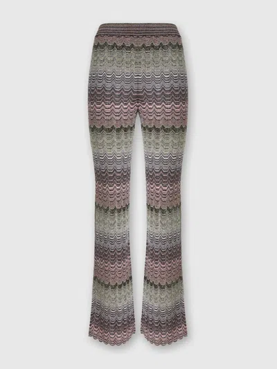 Missoni Gerade Hose Mit Zick-zack-lamé Mit Blendmuster In Multicoloured