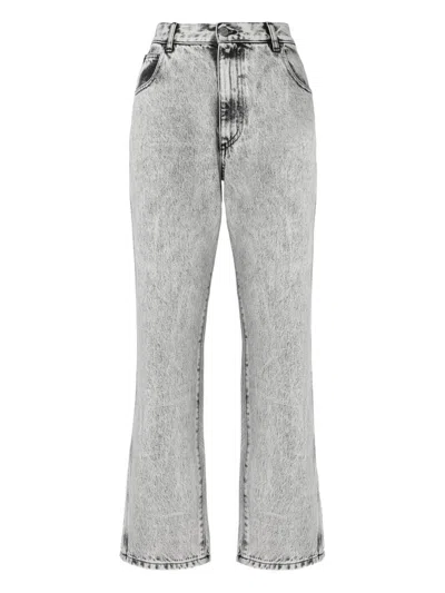 Missoni Straight-leg Cotton Jeans In Gray