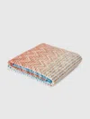 Missoni Stone Beach Towel 100% Cotton 180x100 Cm With Chevron And Horizontal Stripes Pattern