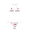 Missoni Multicolor Bikini Costume In White