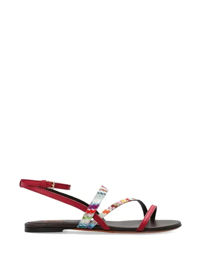 Missoni Strap Detail Sandals In Multi