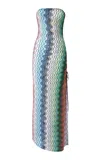 Missoni Strapless Knit Maxi Coverup Dress In Multi