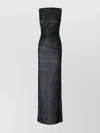 Missoni Strapless Maxi Sequin Dress Striped In Black