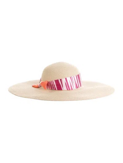 Pre-owned Missoni Straw Beach Hat W/tags In Neutrals