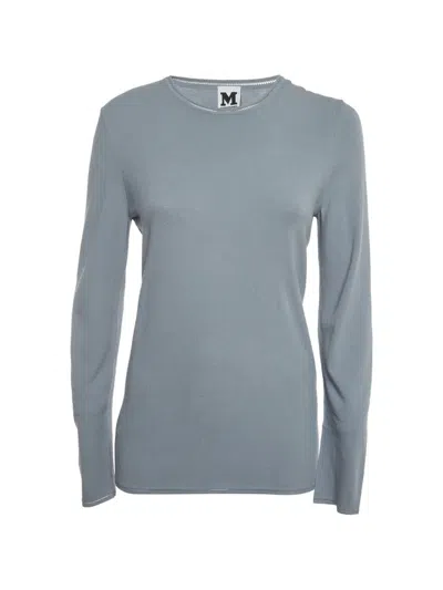 Pre-owned Missoni Stretch-knit Sweater In Blue