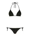 Missoni Zigzag-knit Bikini Set In Black