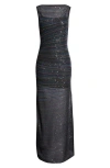 Missoni Sleeveless Long Dress Boat Neck Dresses Multicolor In Gray