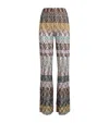 Missoni Striped Metallic-knit Trousers In Multi
