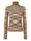 Missoni Stripe-pattern Turtleneck Sweater In Multi