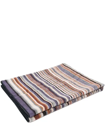 Missoni Stripe-print Bath Mat In Nude