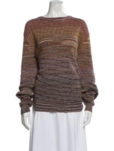 Pre-owned Missoni Striped Bateau Neckline Sweater In Multi