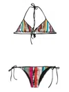 Missoni Striped Bikini In Black