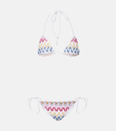 Missoni Striped Bikini In Multicoloured