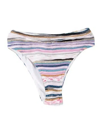 Pre-owned Missoni Striped Bottoms In White
