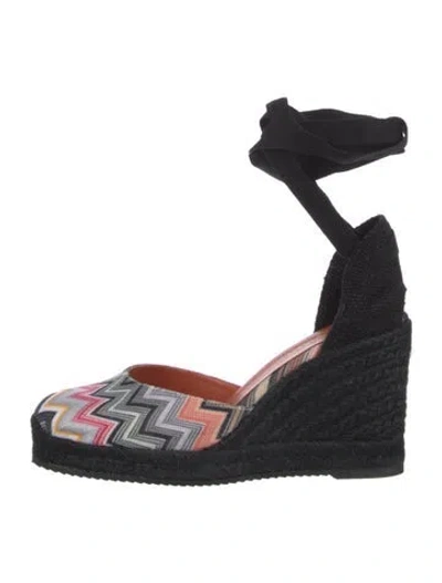 Pre-owned Missoni Striped Braided Accents D'orsay Pumps W/ Tags In Multi
