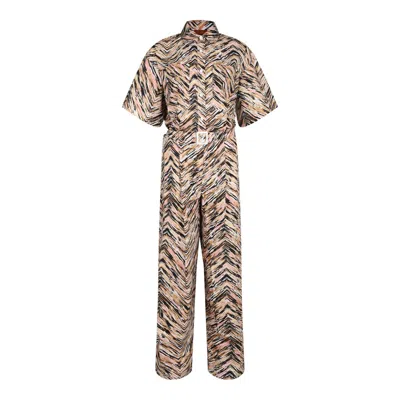 Missoni Striped Jumpsuit In Multi