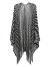 Missoni Striped Cape In Black
