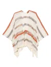 Missoni Striped Cape In Neutrals