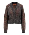 Missoni Striped Cardigan In Black