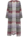 Missoni Metallic-knit Mesh Cardigan In Multicolour