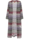 Missoni Metallic-knit Mesh Cardigan In Multicolour
